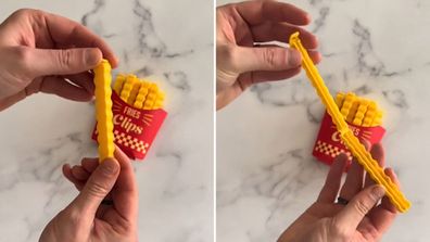 Kmart French fry chip clips with magnetic storage