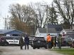 Authorities respond to the Swan Creek Boat Club after a driver crashed a vehicle through a building where a children&#x27;s birthday party was taking place, Saturday, April 20, 2024, in Berlin Township, Mich.  