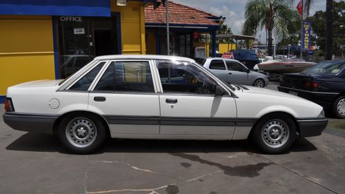 Supplied undated image obtained Monday, May 7, 2012 of a white Holden Commodore sedan, similar to that in which missing girl Jessica Small, then aged 15, was assaulted in by a man while hitch-hiking in Bathurst on Sunday, October 26, 1997.