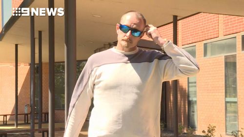He then repeatedly said "show some respect". (9NEWS)