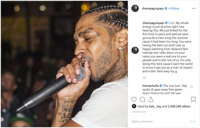 Nipsey Hussle Dead: Drake, Rihanna, More Celebrities Pay Tribute