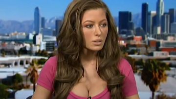 Model slash actress Rebecca Grant got awfully confused during this live broadcast on Fox.