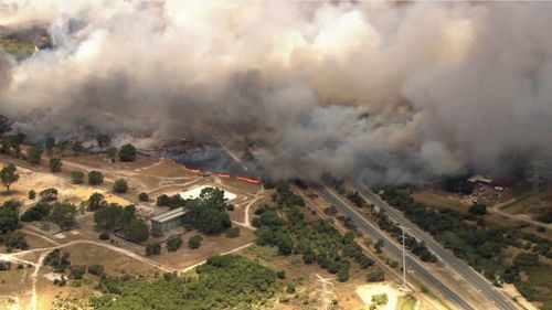 The fire is "fast moving" and residents have been urged to "act immediately to survive".