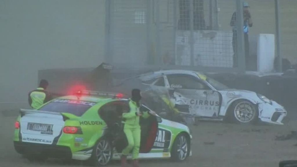 Harrowing crash leaves Porsche racer in 'serious but stable' condition
