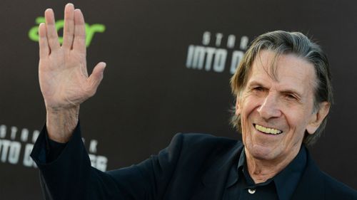 Leonard Nimoy at the Star Trek: Into Darkness premiere in 2013. (AAP)