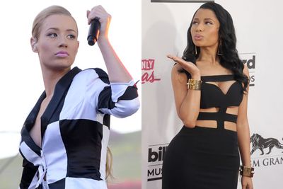 Uh-oh... Diva clash!<br/><br/>Nicki Minaj took a not-so-subtle dig at rappers who don't write their own material while accepting her Best Female Hip-Hop Artist BET award for the fifth year in a row.<br/><br/>Iggy acknowledged it as "lame" and says she "feels worn out by everyone trying to make me have wars with people all the time".