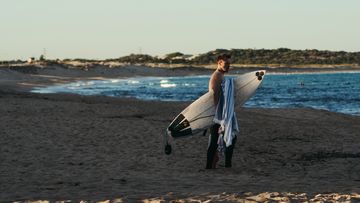 Surfers in Cronulla, Sydney.