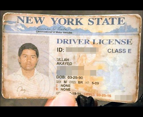 Ullah's 2011 driver's licence. (Daily Star)