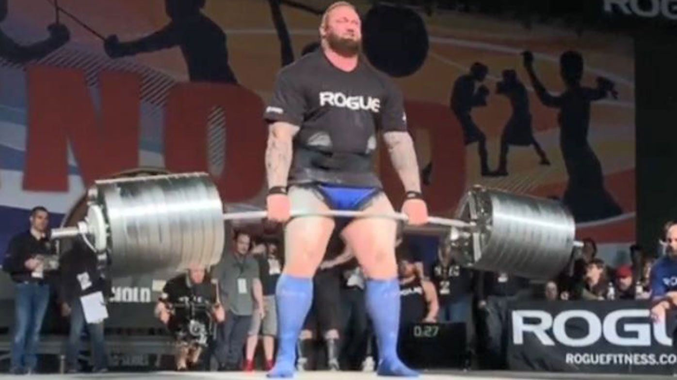 Hafthor Bjornsson, aka 'The Mountain' from Game of Thrones, deadlifts 474kg