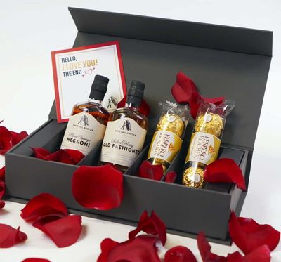 Valentine's Day Bottled Cocktail Gift Set, $45