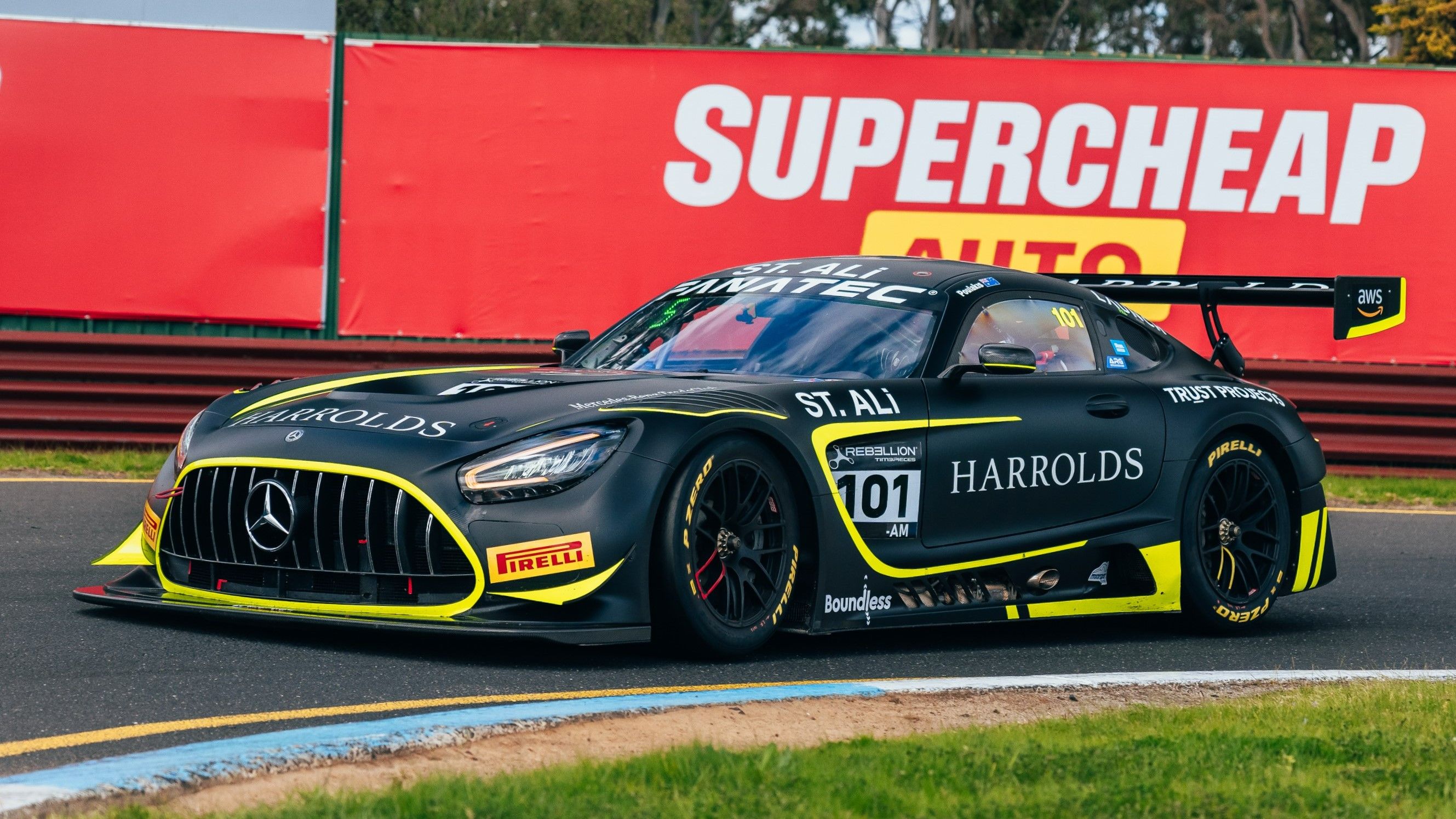 The Mercedes-AMG GT3 that Jordan Love will drive on his racing return Down Under.