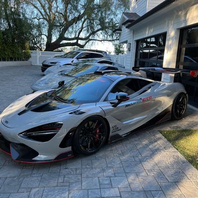 Scott Disick shows off his fleet of luxury cars on Instagram.