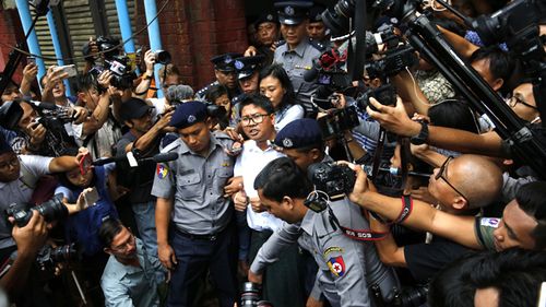 Myanmar court sentences Reuters reporters to seven years in jail