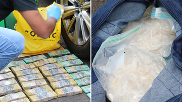O﻿fficers have allegedly seized $6 million worth of methylamphetamine and $295,000 in cash after in investigation into a &quot;large scale drug supply&quot; across Sydney.