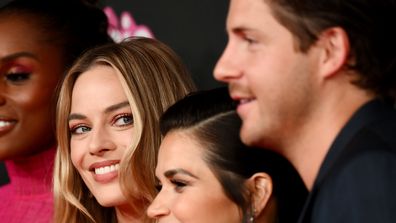 SYDNEY, AUSTRALIA - JUNE 30: (L-2R) Issa Rae, Margot Robbie and America Ferrera attend the &quot;Barbie&quot; Celebration Party at Museum of Contemporary Art on June 30, 2023 in Sydney, Australia. &quot;Barbie&quot;, directed by Greta Gerwig, stars Margot Robbie, America Ferrera and Issa Rae, and will be released in Australia on July 20 this year. (Photo by James Gourley/Getty Images)