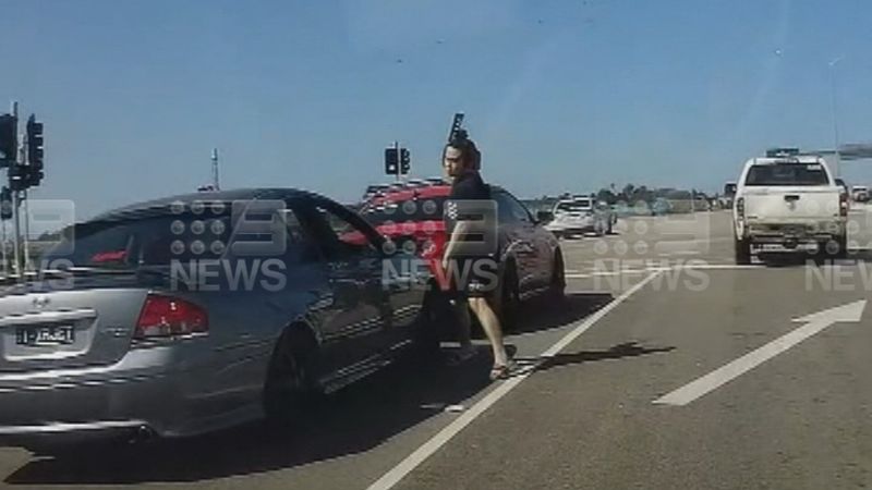 Road rage incident stops traffic in Melbourne | Nine.com.au