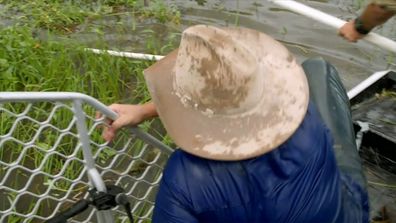 Matt Wright's Wild Territory: Terrifying moment Chris 'Willow' Wilson falls  in crocodile-infested river 