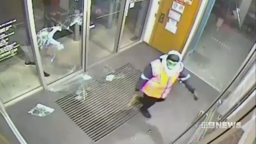 The robbers were caught on CCTV.