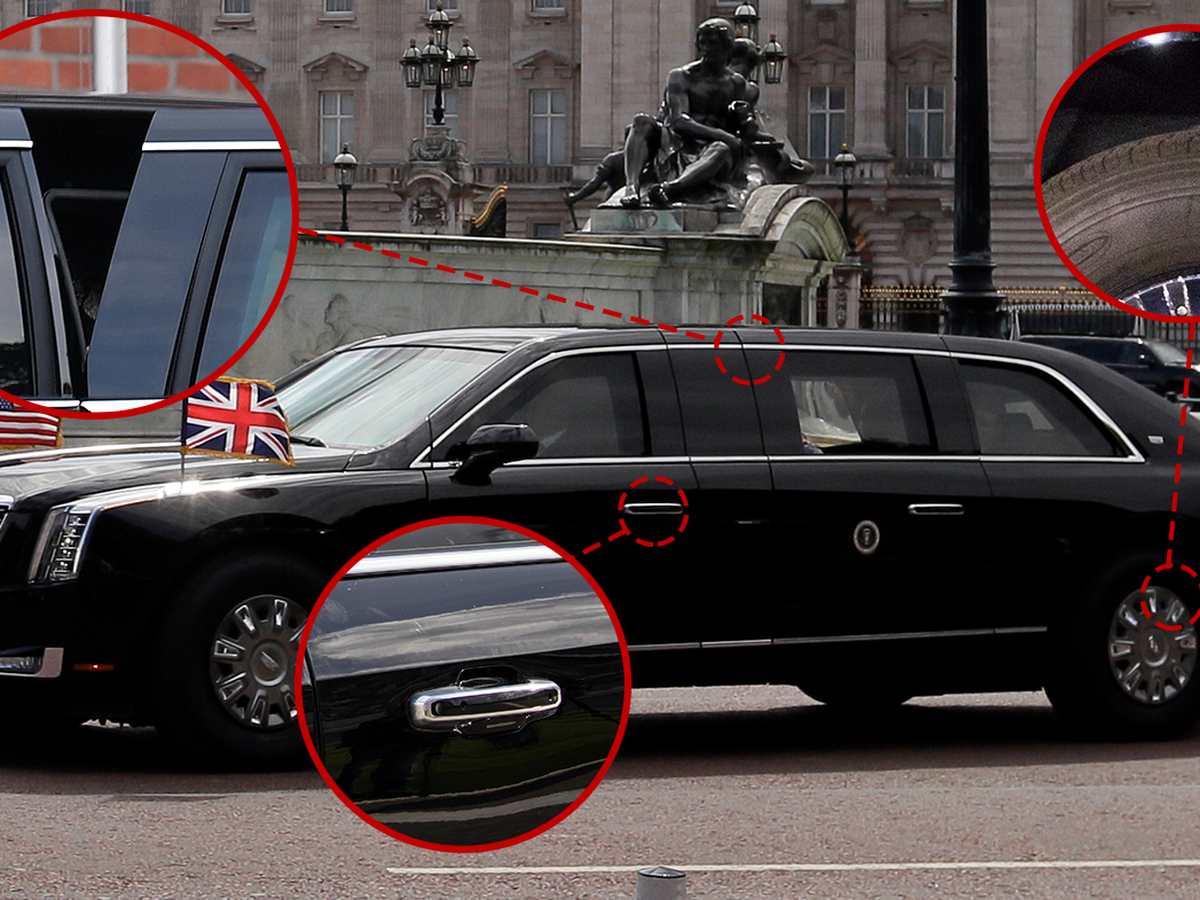 Inside The Beast The Most Amazing Features Of Trump S 10 Tonne Armoured Limousine