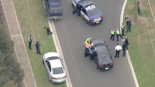 The allegedly stolen vehicle was intercepted in Sunshine West. (9NEWS)