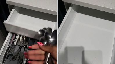 Tashana found an extra drawer in her kitchen four years after moving in.