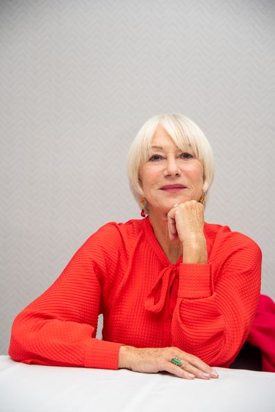 Helen Mirren at a press conference for The Good Liar in November 2019