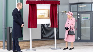 Queen Elizabeth and Prince William at Defence Science and Technology Laboratory (Dstl) in Porton Down, UK
