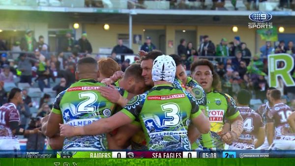 NRL: Penrith Panthers and Canberra Raiders brawl after final whistle,  video, Jack Wighton and Stephen Crichton involved