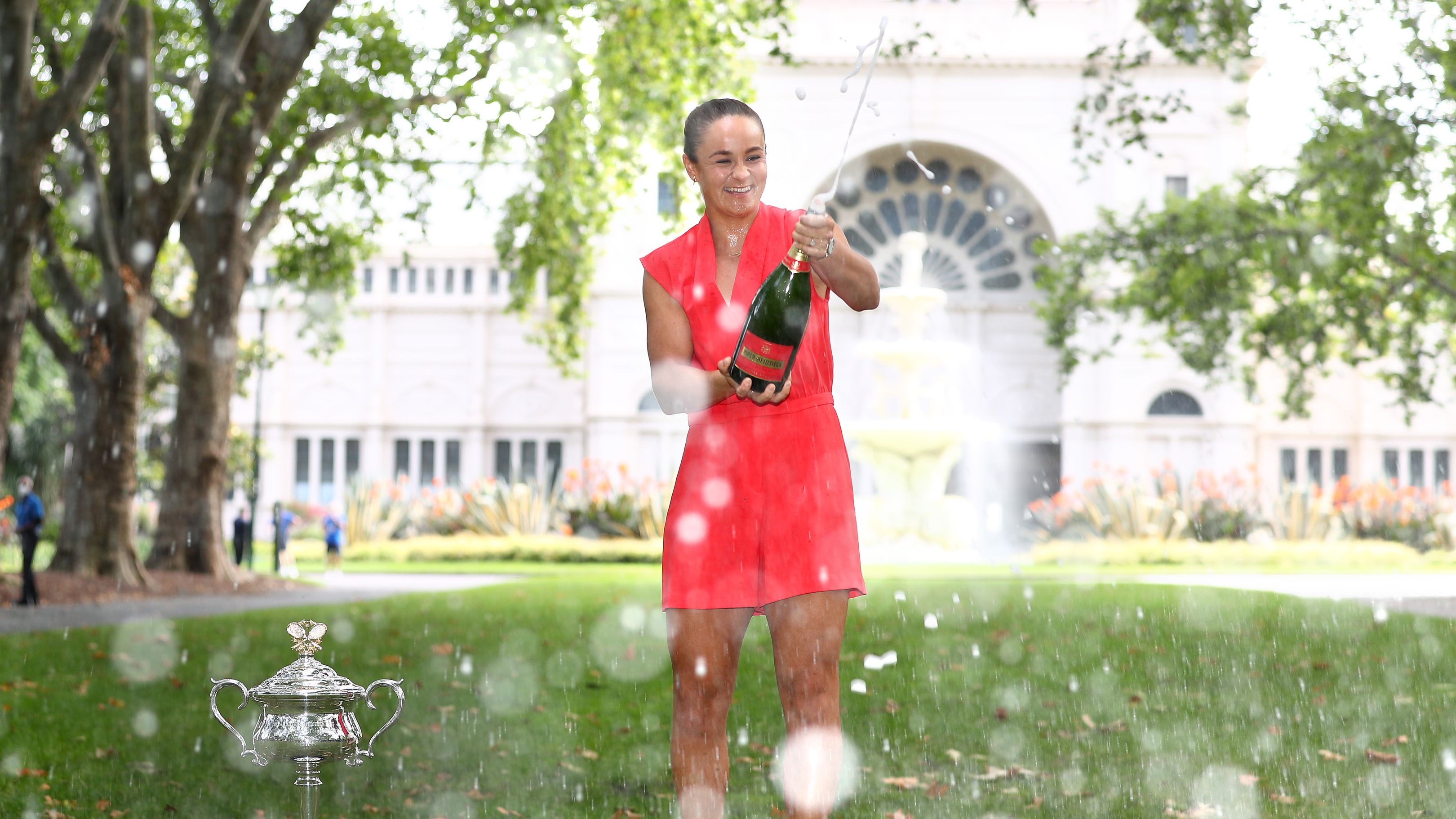 Ash Barty celebrates historic Australian Open victory as coach issues US Open dampener - Wide World of Sports