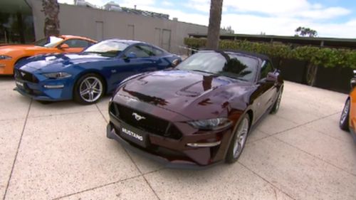 Mustang's new 2019 model inspired the racing version. (9NEWS)