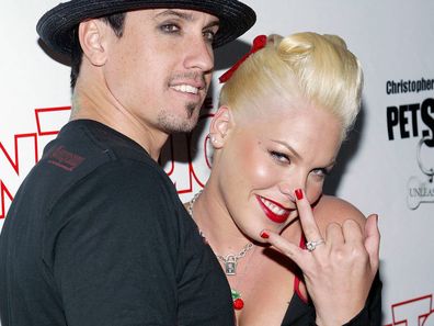  Pink (R) and Corey Hart 