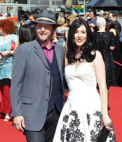 Tristan Goodall and Taasha Coates from The Audreys at the ARIAS in Homebush in 2011.