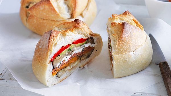 Chargrilled vegetable picnic cob