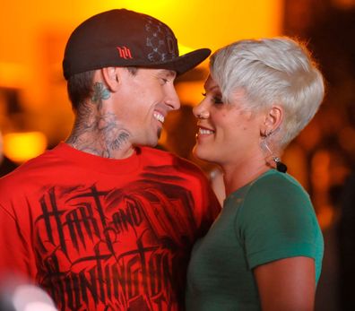 Pink and Carey Hart at Paramount Studios on May 14, 2009 in Hollywood, California.