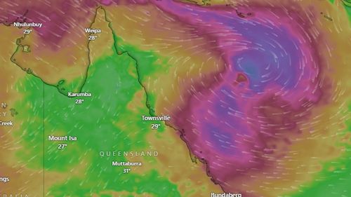 A cyclone is forming off the Queensland coast.