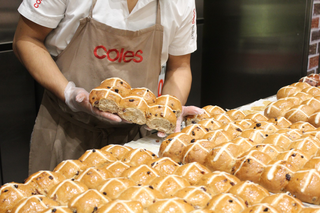 Coles Hot Cross buns