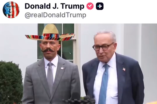 US President Donald Trump keeps posting what appears to be an AI-generated video of a man in a sombrero and moustache — but why?