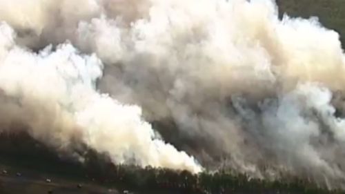 A fire has broken out near the Bruce Highwayon the Sunshine Coast. (9NEWS)