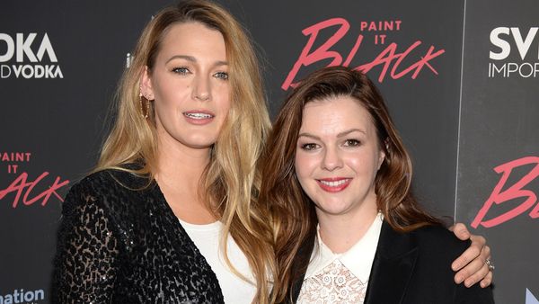 Blake Lively and Amber Tambyln - 'breast' friends. Image: Getty.