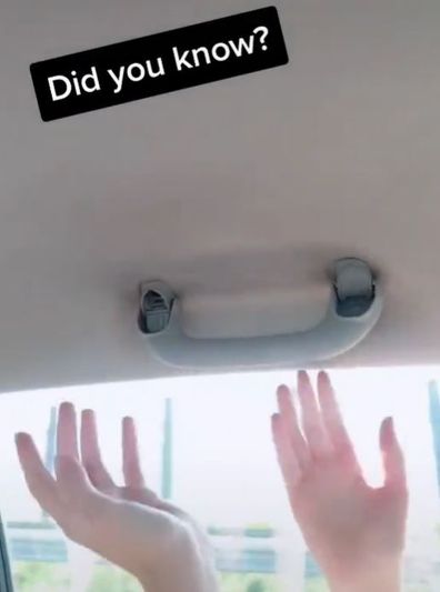 Proper use of inside car handle TikTok