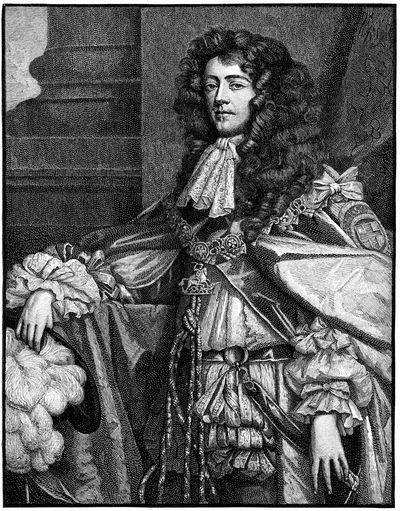 Charles II's ______ became king after Charles II died in 1685