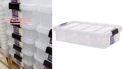 Underbed storer with four compartments from The Reject Shop