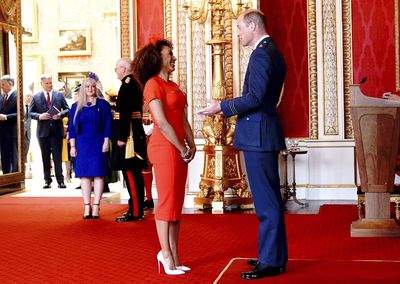 Prince William meets former Spice Girl, Mel B, May 2022