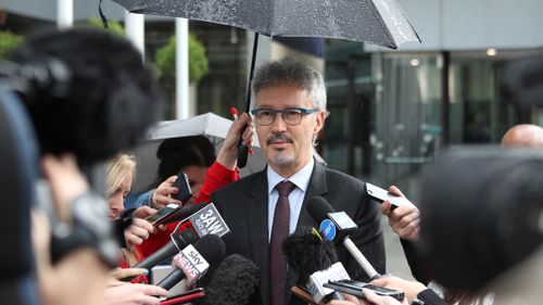 Josh Bornstein of Maurice Blackburn lawyers, speaks to media after leaving the Federal Court in Melbourne. (AAP)