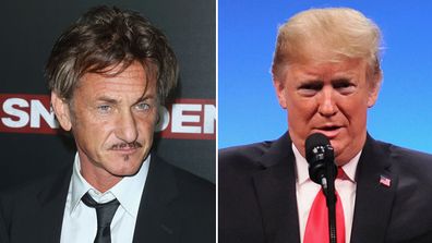 Sean Penn, Donald Trump, US election 2020