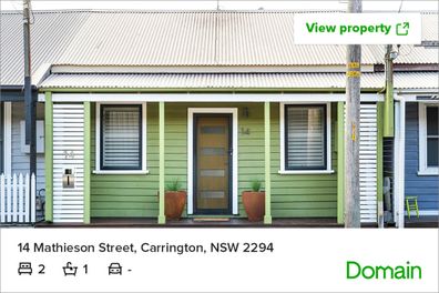 Newcastle auction cottage real estate Domain house property 
