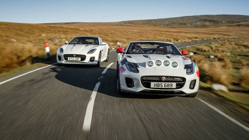 Jaguar has unveiled two rally-ready versions of its F-Type Convertible.