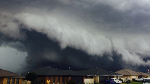 The storm front rolled over Orange yesterday. (Heidi Gutry/Supplied)