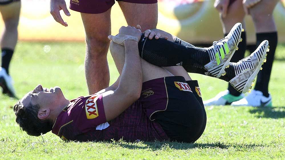 Queensland fullback Billy Slater rolls ankle at Maroons training