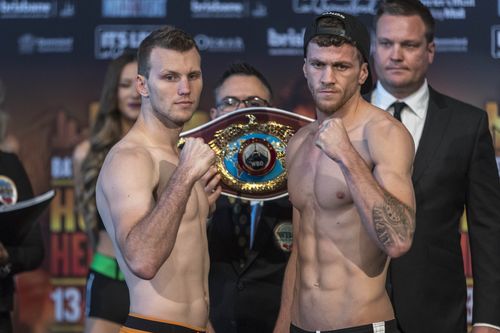 Horn and Corcoran are set to bring plenty of fireworks to the ring tonight. (AAP)